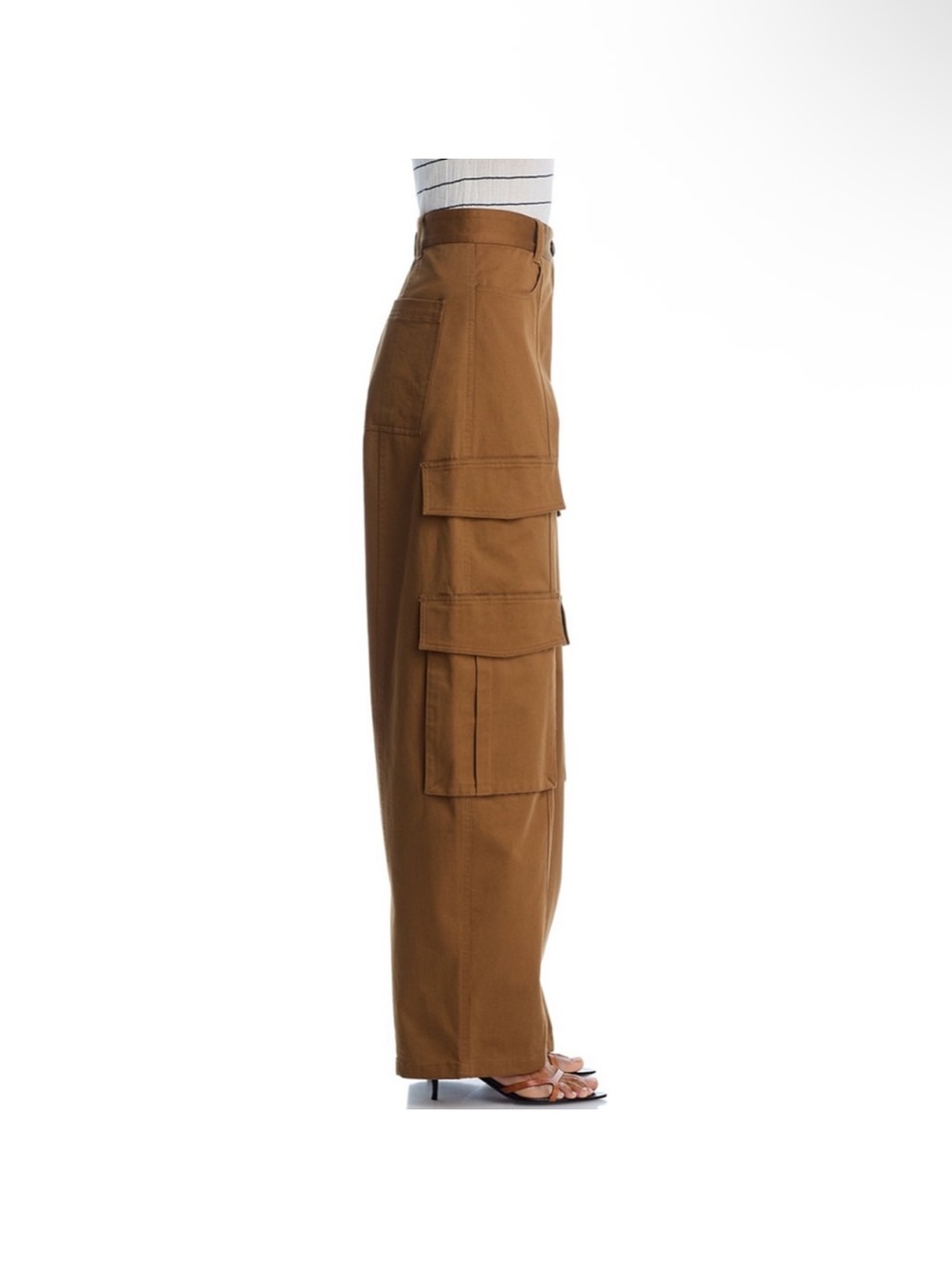 A.L.C. Barrel-Leg Cargo Pants in Brown - Picture 3 of 7